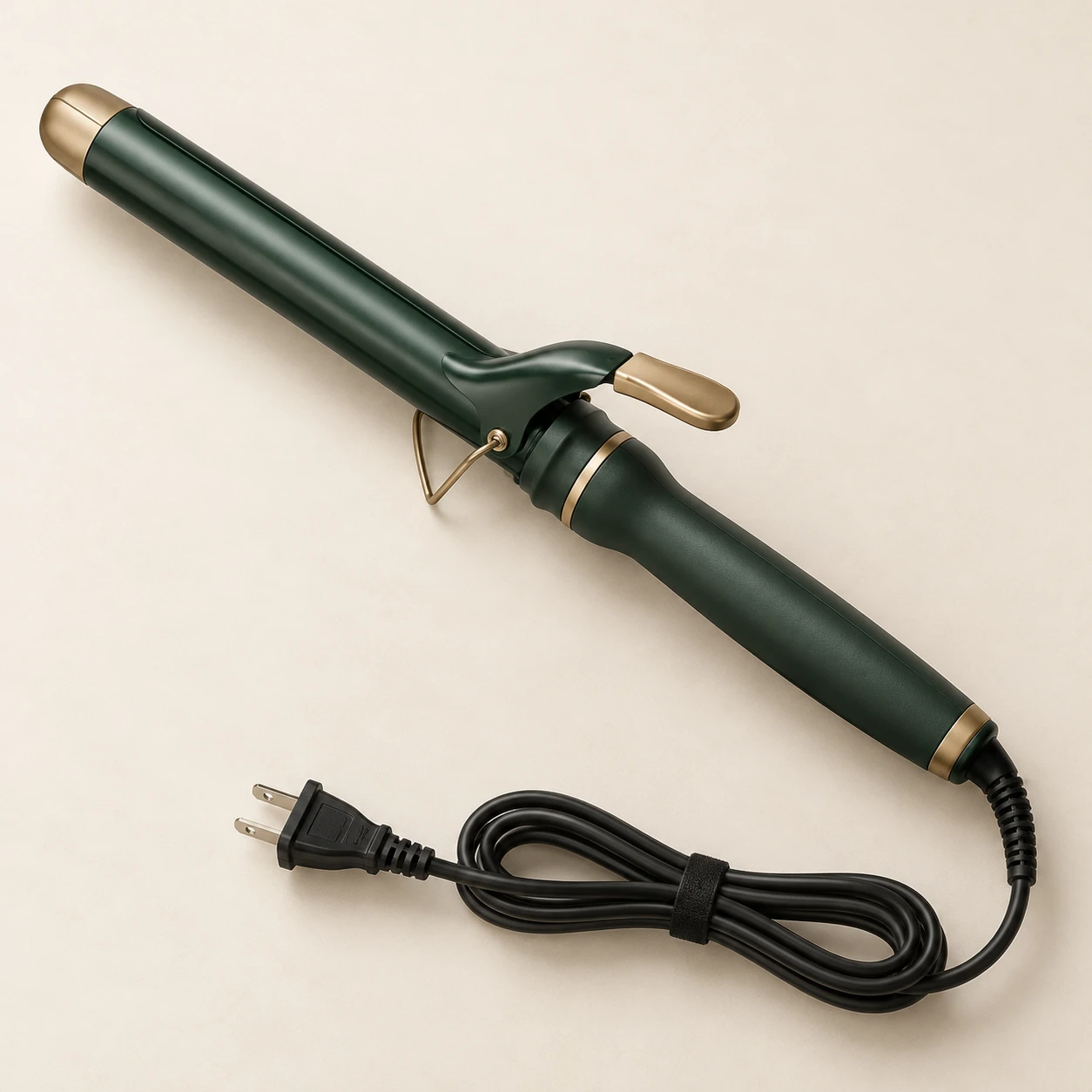 Long Form 32 Curler, Forest & Brass; 32 mm long clamp barrel